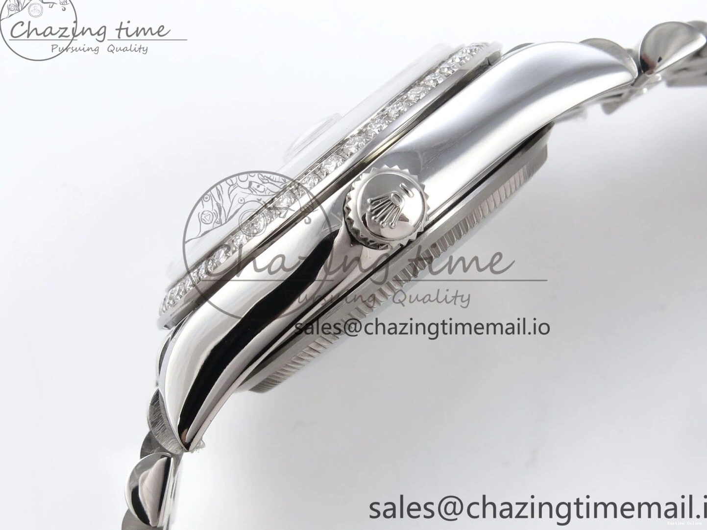 0119 DateJust 31 278384RBR JARF 1:1 Best Edition 904L Steel Gray Roman Diamonds Dial on SS Jubilee Bracelet HZ Classic 875